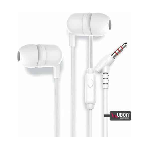 Ubon UB-760 Champ 3.5mm in-Ear Wired Earphones White