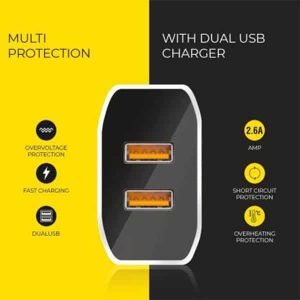 UBON USB Charger CH500 2.6A Dual USB Port Boost Charger