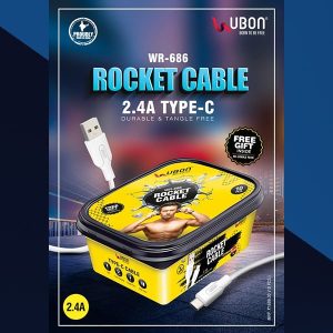 Ubon WR-686 2.4A TYPE-C Rocket Cable