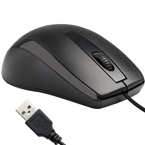 Zebronics Zeb-Alex Wired Optical Mouse (USB 2.0, Black)