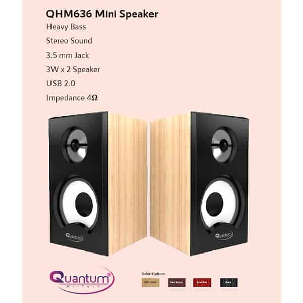QUANTUM QHM636 USB MINI SPEAKER Laptop/Desktop Speaker (2.0 Channel)