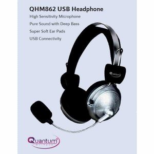 Quantum QHM 862 Wired Headset (Black)