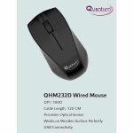 Quantum QHM232D Wired Optical Mouse (USB 2.0)