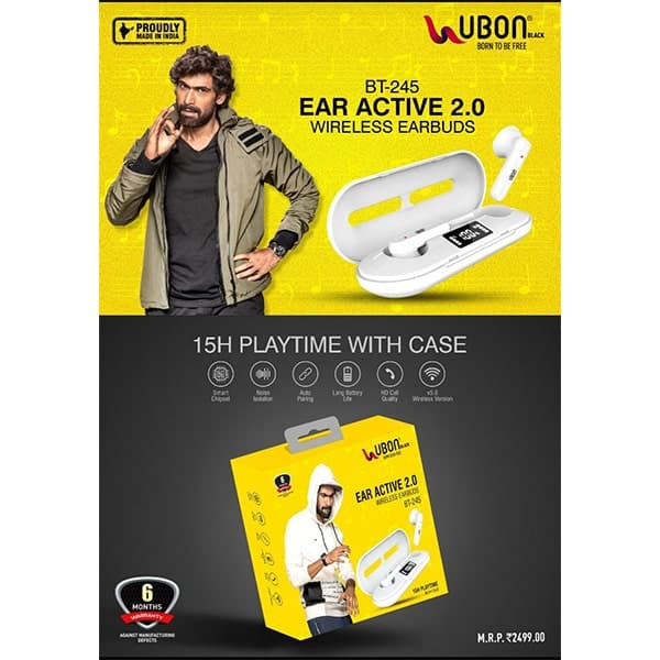 Ubon BT-245 EAR ACTIVE 2.0 Wireless Earbuds