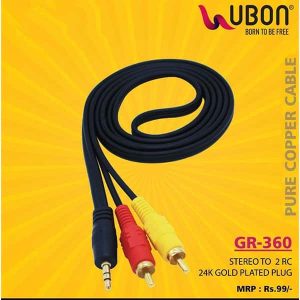 Ubon GR-360 Stereo to 2RC Pure Copper Cable