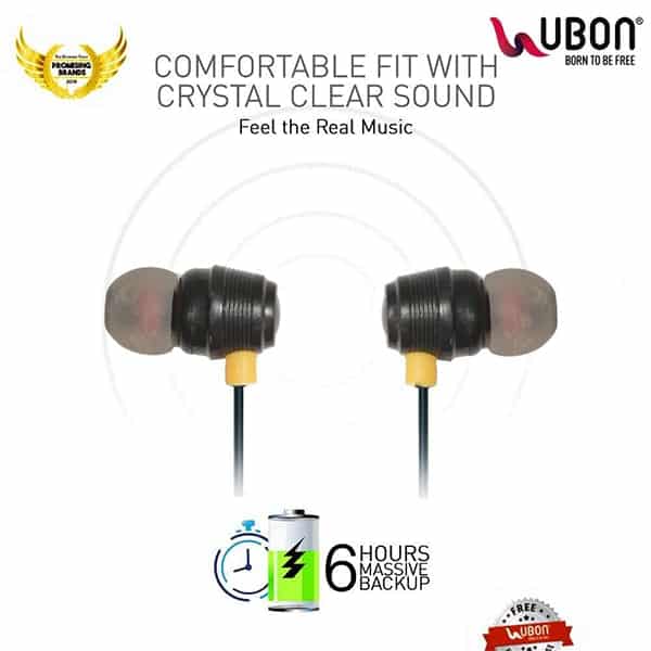 Ubon CL-125 Bluetooth Neckband Wireless With Mic
