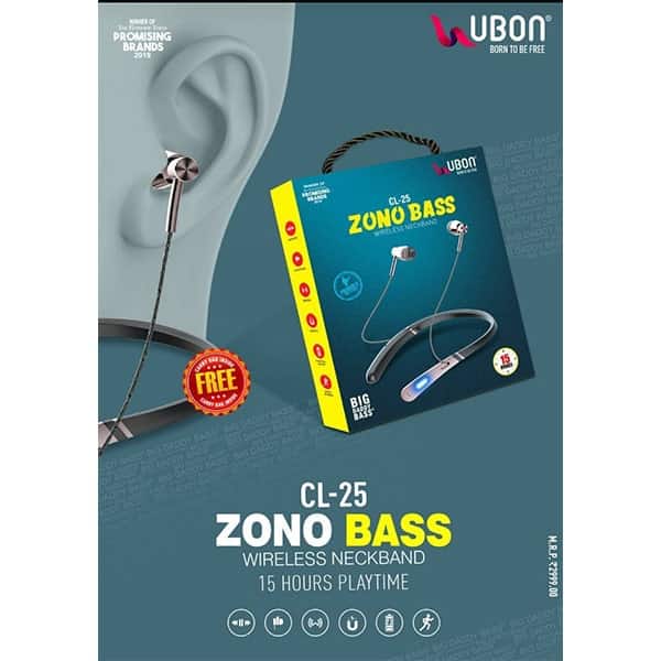 Ubon CL-25 Zono Bass Wireless Neckband