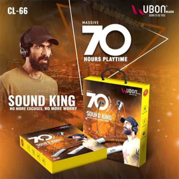 Ubon CL-66 Sound King 70 Hrs Backup Neckband