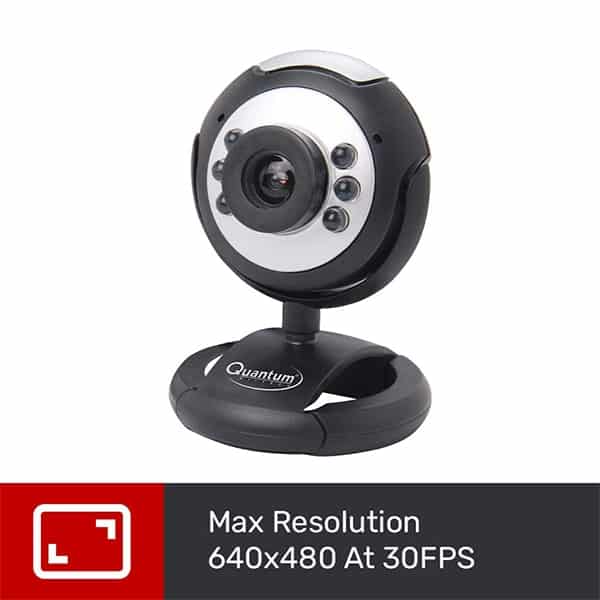 Quantum QHM495LM 6 Light Webcam For Laptop/Desktop
