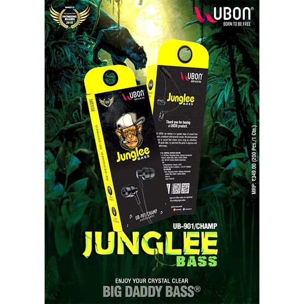 Ubon UB-901 Champ Junglee Bass Earphones