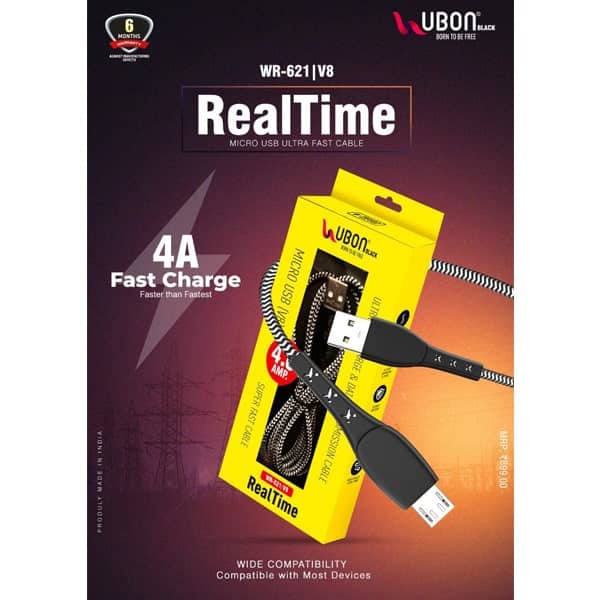 Ubon WR-621 V8 Micro USB Ultra Fast Cable
