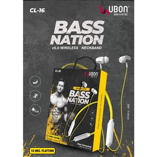 Ubon CL-16 Bass Nation Wireless Neckband