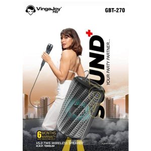 VingaJoy GBT-270 Sound+ Wireless Party Speaker