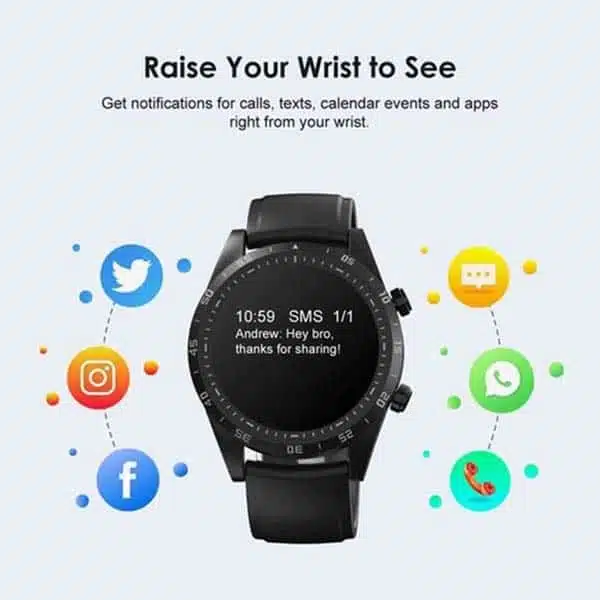 Silver edition oraimo Watch 1.69'' IPS Screen IP68 Waterproof Smart Watch