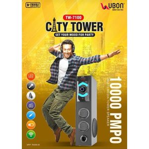 Ubon TW-7100 10000 PMPO City Tower Speaker