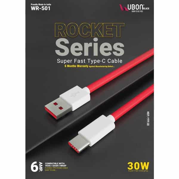 Ubon WR-501 Rocket Series Super Fast Type-C Cable
