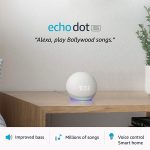 Amazon Echo Dot 4Th Generation Smart speaker With Clock white Color
