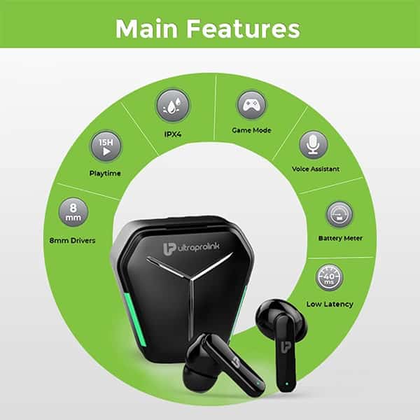 UltraProlink Swag UM1040 Truly Wireless Bluetooth Earbuds with Mic