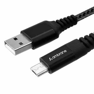 Ambrane Unbreakable 3A Fast Charging USB Cable