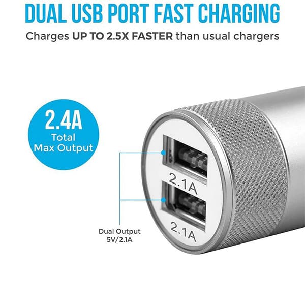 Ambrane ACC-74 Car Charger with Fast Charging