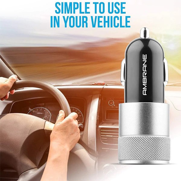 Ambrane ACC-74 Car Charger with Fast Charging