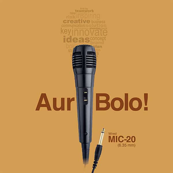 FINGERS Mic-20 Wired Mic with Golden Pin
