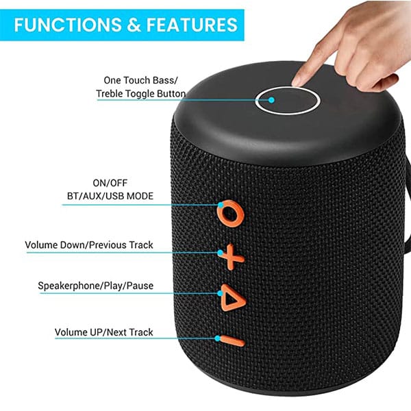 Portronics SoundDrum Plus 15 W Bluetooth Speaker