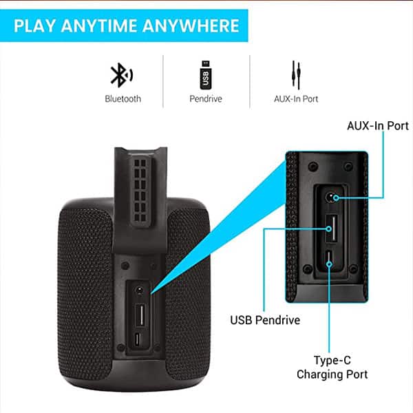 Portronics SoundDrum Plus 15 W Bluetooth Speaker