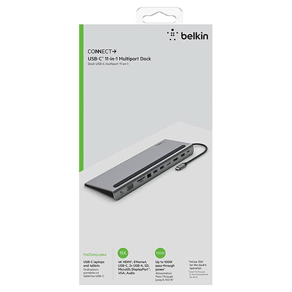 Belkin USB C Hub 11-in-1 MultiPort Adapter Dock