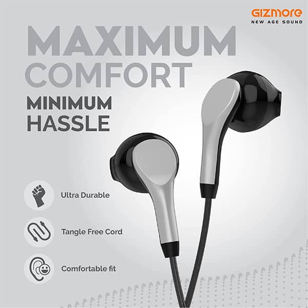 GIZMORE GIZME343 Type C Wired Earphone with Mic