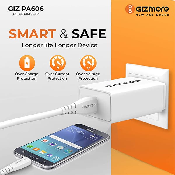 GIZMORE GIZPA606C (18 W) Fast Charger Adapter