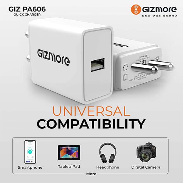 GIZMORE GIZPA606C (18 W) Fast Charger Adapter