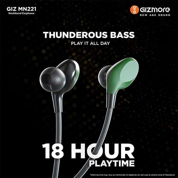 GIZMORE MN221 Ultra Beat Bluetooth Neckband