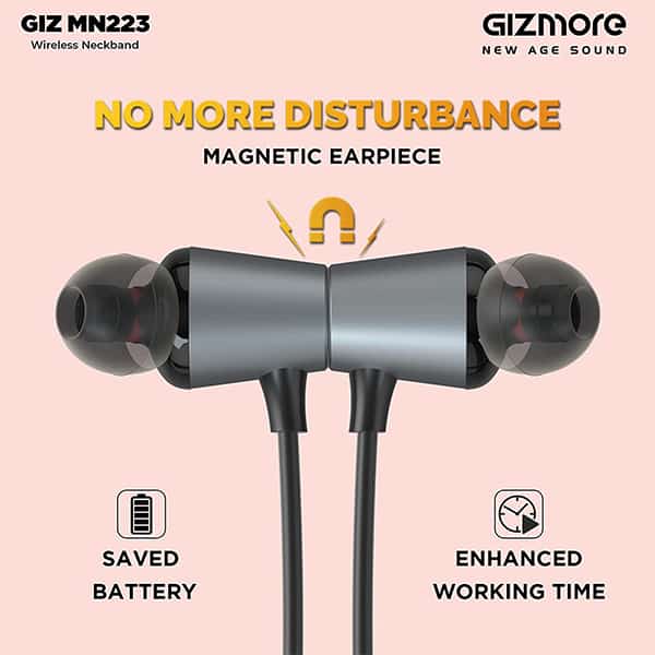 GIZMORE MN223 Bluetooth Magnetic Neckband