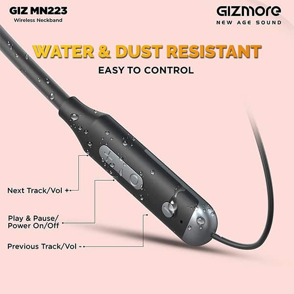 GIZMORE MN223 Bluetooth Magnetic Neckband