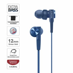 Sony MDR-XB55AP Wired in Ear Headphones with Mic