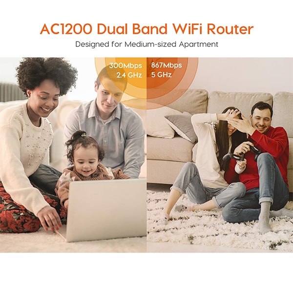Tenda AC5 V3 AC1200 Wireless Dual Band WiFi Router