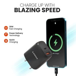 Ambrane H11 20W Dual Port BoostedSpeed Charger