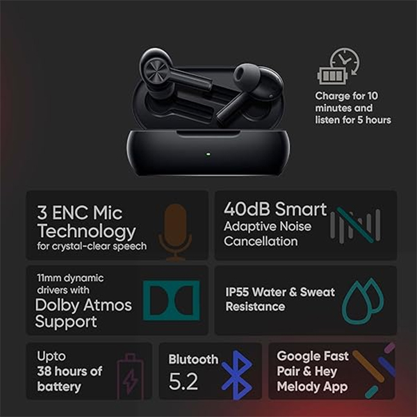 OnePlus Buds Z2 Bluetooth Wireless Earbuds