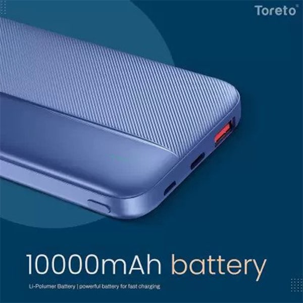 Toreto 10000 mAh Wireless Power Bank