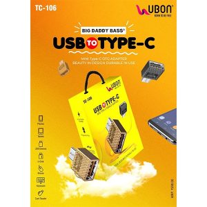 Ubon TC-106 USB To Type-C OTG Adapter