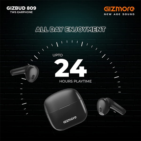 Gizmore TWS 809 Bluetooth Wireless Earbuds