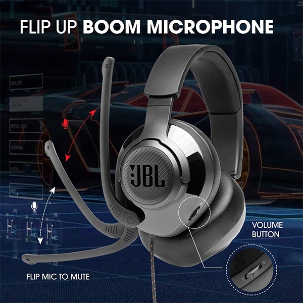JBL Quantum 300 Wired Headphone with Mic