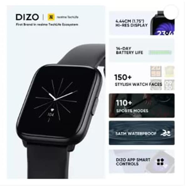 DIZO Watch D Sharp by Realme TechLife
