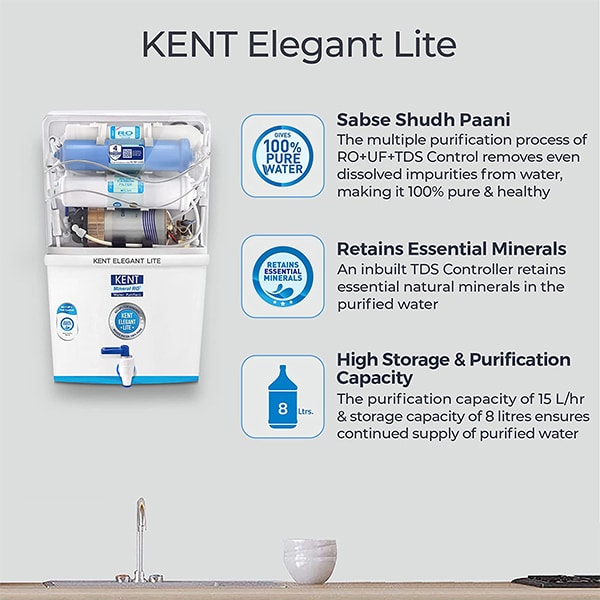 Kent RO Elegant Lite Compact Water Purifier