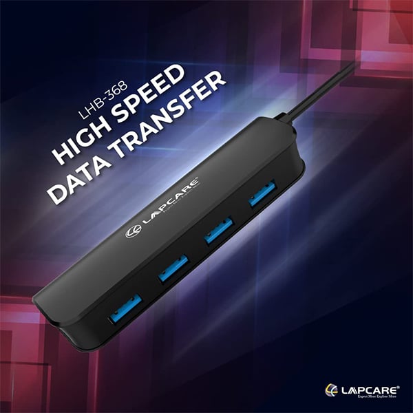 Lapcare 4 High Speed Multi Port USB 3.0 Hub