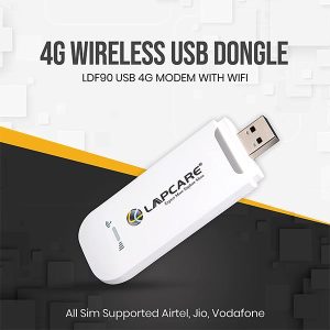 Lapcare F90 4G USB Modem with Wi-Fi Dongle