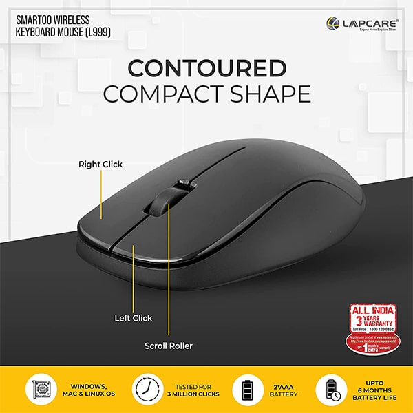 Lapcare L999 Keyboard and Mouse Combo