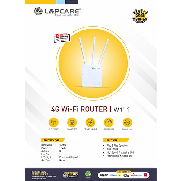 Lapcare W-III 4G WIFI Router