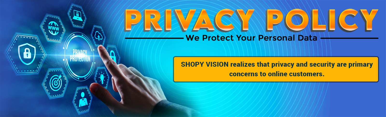 Privacy policy Desktop Banner